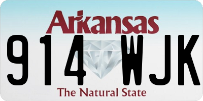 AR license plate 914WJK
