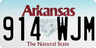 AR license plate 914WJM
