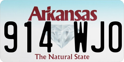 AR license plate 914WJO
