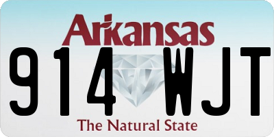 AR license plate 914WJT