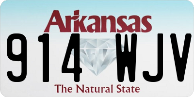 AR license plate 914WJV