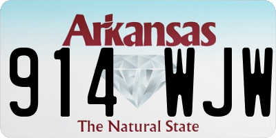 AR license plate 914WJW