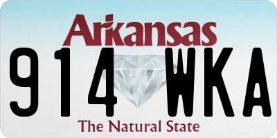 AR license plate 914WKA