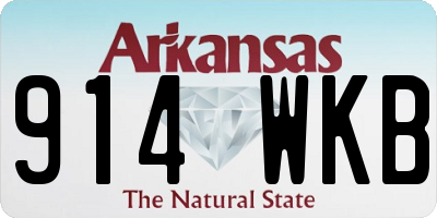 AR license plate 914WKB
