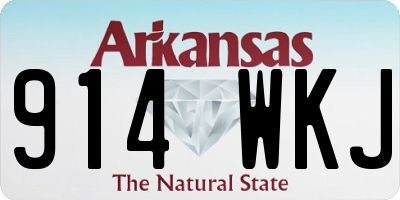 AR license plate 914WKJ