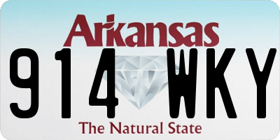 AR license plate 914WKY