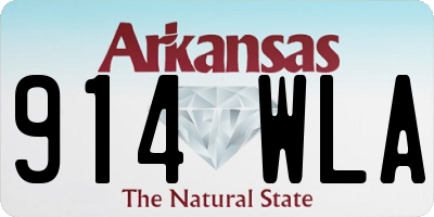 AR license plate 914WLA