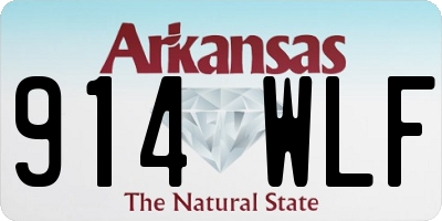 AR license plate 914WLF