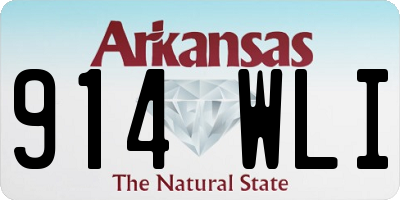AR license plate 914WLI
