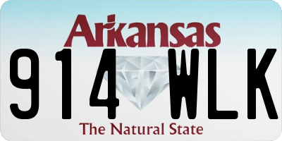 AR license plate 914WLK