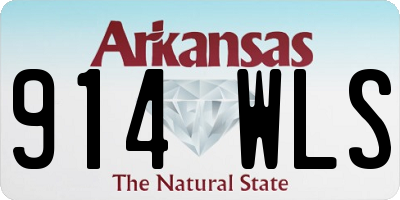 AR license plate 914WLS