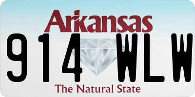 AR license plate 914WLW