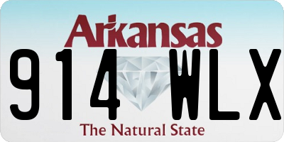 AR license plate 914WLX