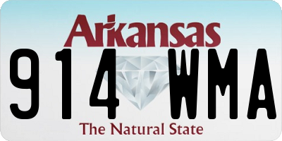 AR license plate 914WMA