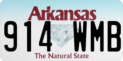AR license plate 914WMB