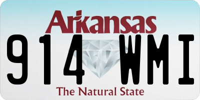 AR license plate 914WMI