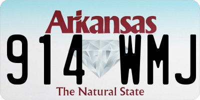 AR license plate 914WMJ
