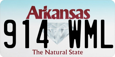 AR license plate 914WML