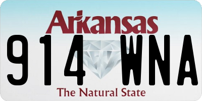 AR license plate 914WNA