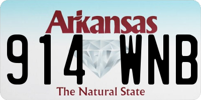 AR license plate 914WNB
