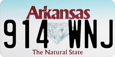 AR license plate 914WNJ