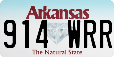 AR license plate 914WRR