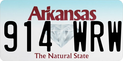 AR license plate 914WRW