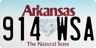 AR license plate 914WSA