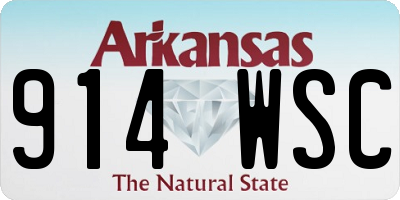 AR license plate 914WSC