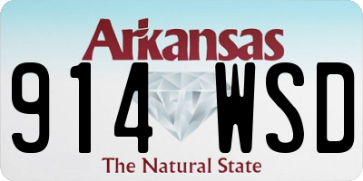 AR license plate 914WSD