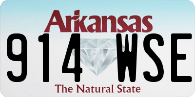 AR license plate 914WSE