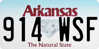 AR license plate 914WSF