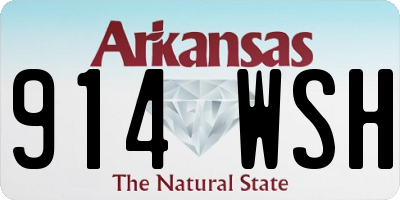 AR license plate 914WSH