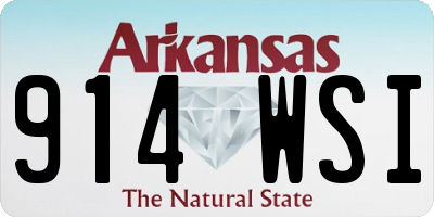 AR license plate 914WSI