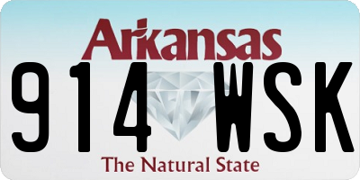AR license plate 914WSK