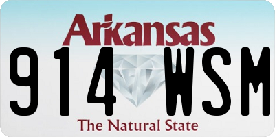 AR license plate 914WSM