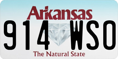 AR license plate 914WSO