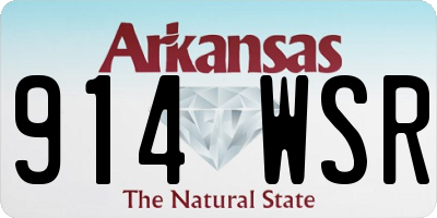 AR license plate 914WSR
