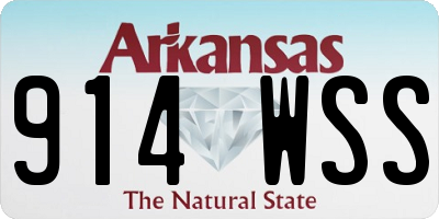 AR license plate 914WSS