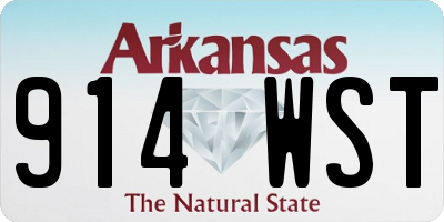 AR license plate 914WST