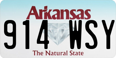 AR license plate 914WSY