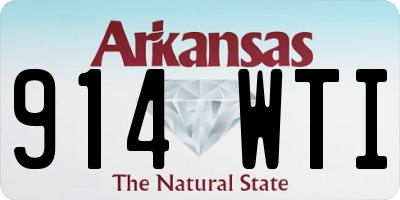 AR license plate 914WTI