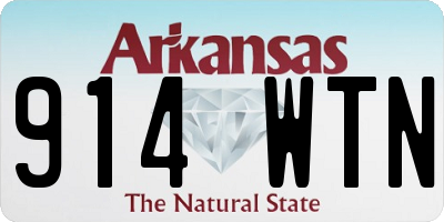 AR license plate 914WTN