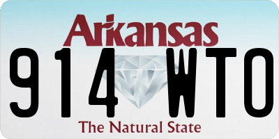 AR license plate 914WTO