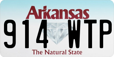 AR license plate 914WTP
