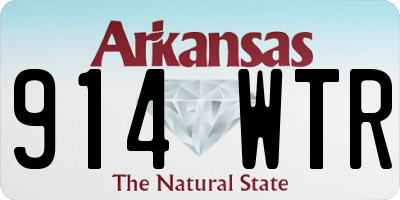 AR license plate 914WTR
