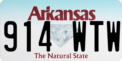 AR license plate 914WTW