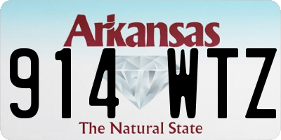 AR license plate 914WTZ