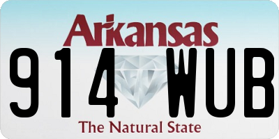 AR license plate 914WUB