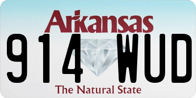 AR license plate 914WUD